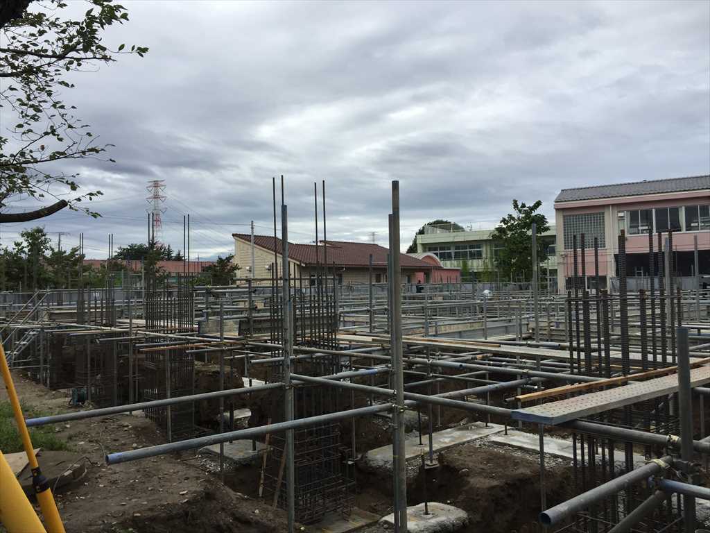 埼玉県K市 地足場組立