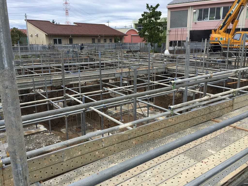 埼玉県K市 地足場組立