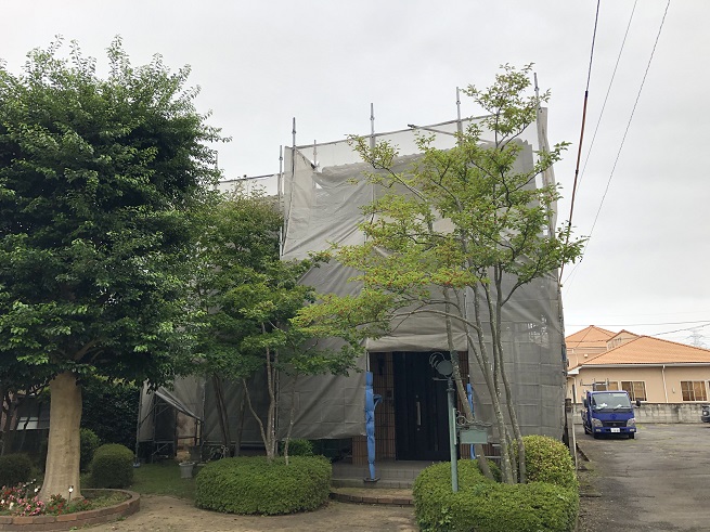 群馬県某市住宅外装工事