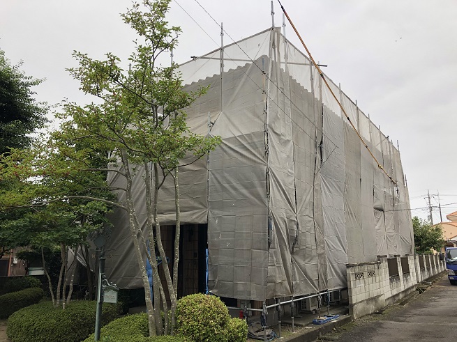 群馬県某市住宅外装工事