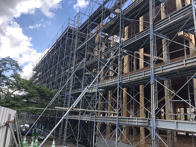 栃木県某市木造新築工事途中経過