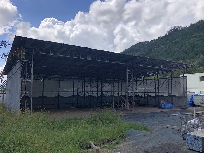 栃木県某市作業用仮設小屋工事