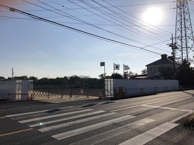 栃木県某市幼稚園改築工事仮囲い