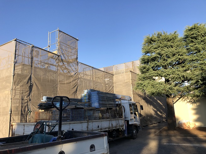 群馬県某市高校外壁改修工事