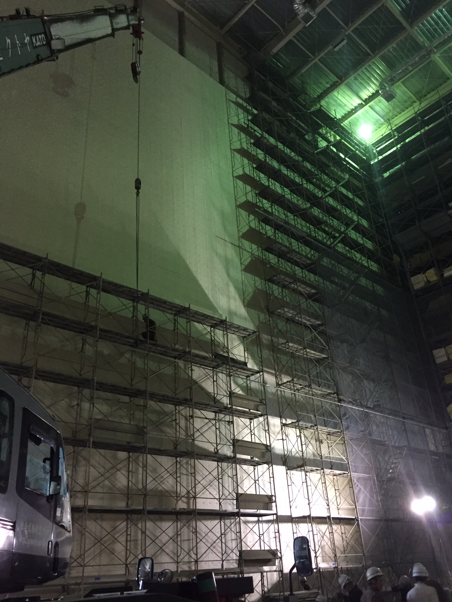N社工場新築工事(内部足場)