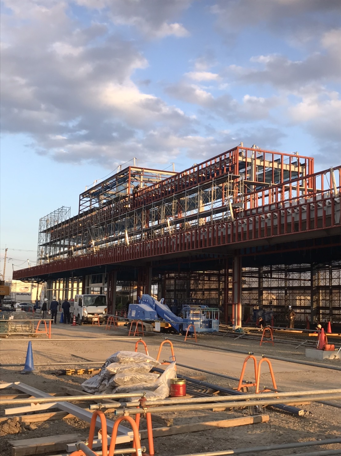 群馬県某自動車販売店新築工事