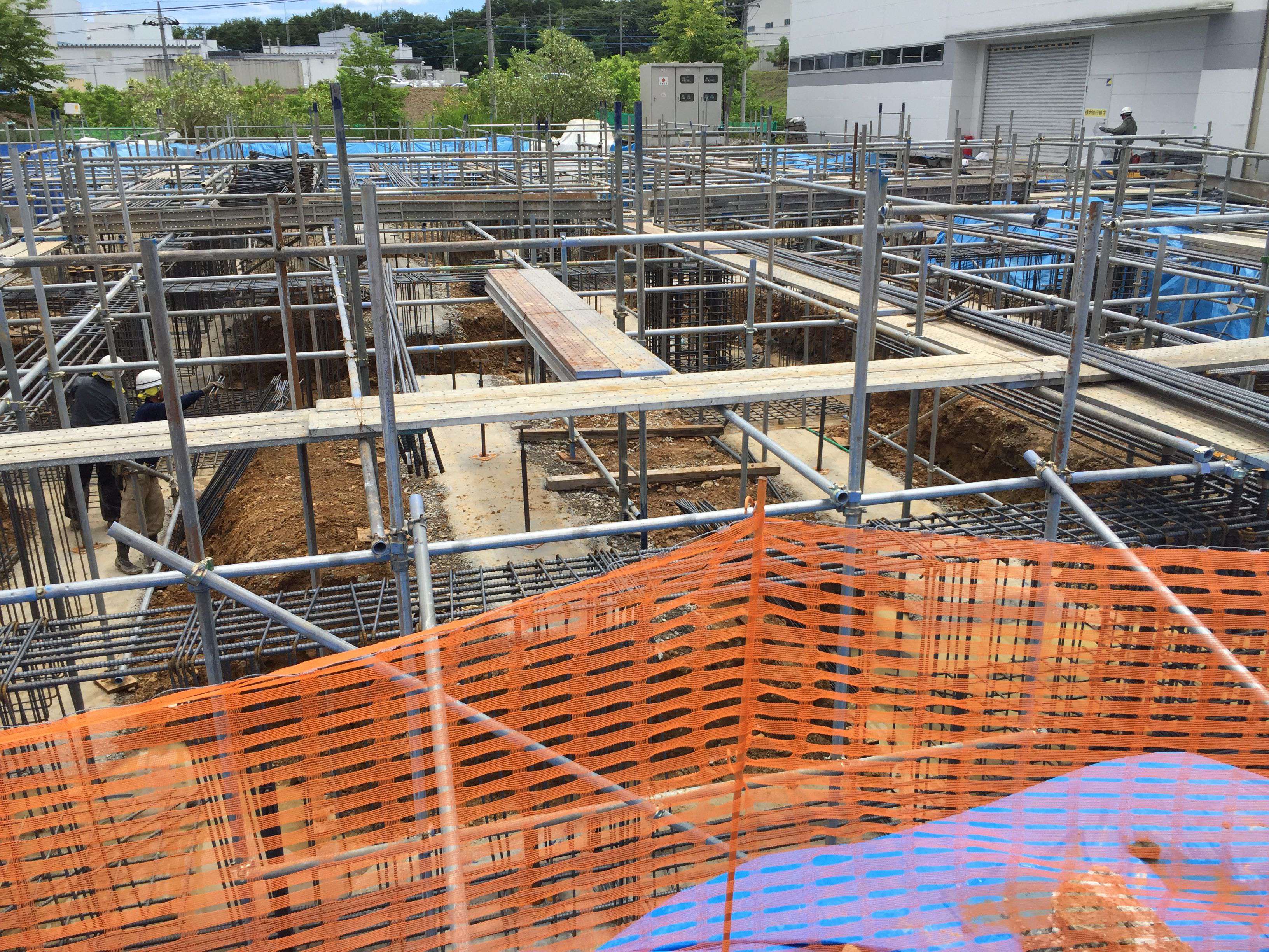 埼玉県T市 地足場組立